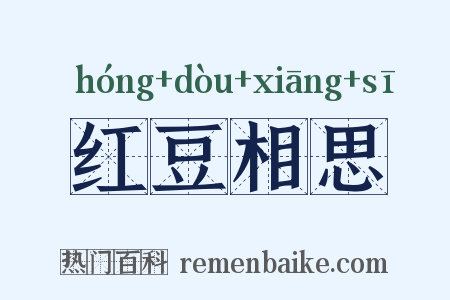 红豆相思是什么意思的图片